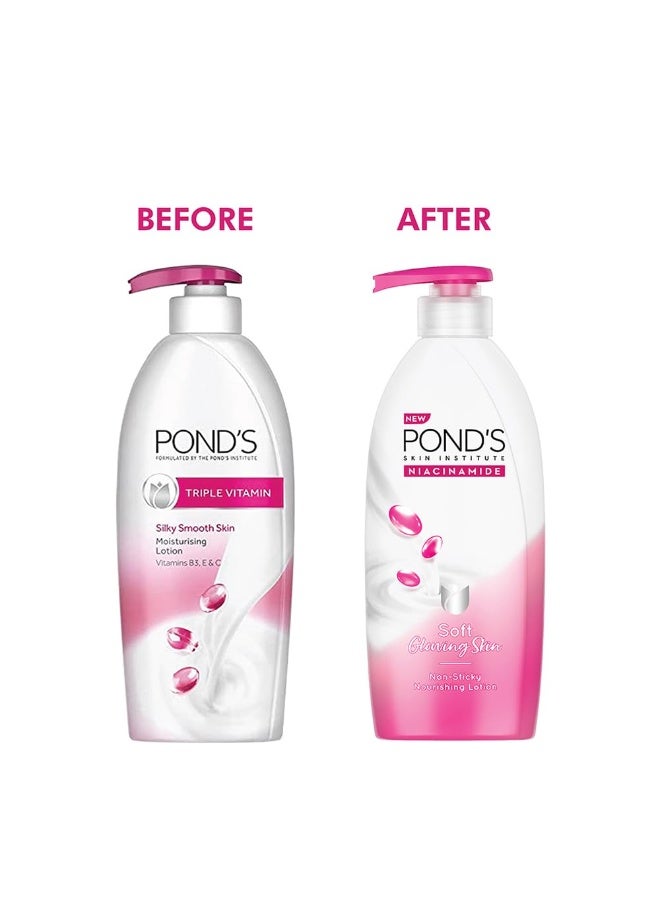 بوندز لوشن بوندز المرطب للجسم بخلاصة النياسيناميد، 275 مل، للبشرة الجافة، لبشرة ناعمة وملساء (عبوة من قطعتين) - Image 2